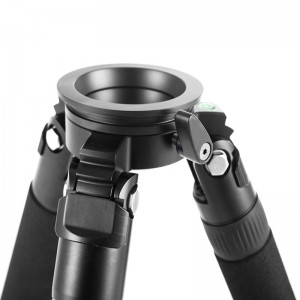 Kingjoy stativstativhandtag av aluminium för digital kamera med vätskehuvud för foto K5007