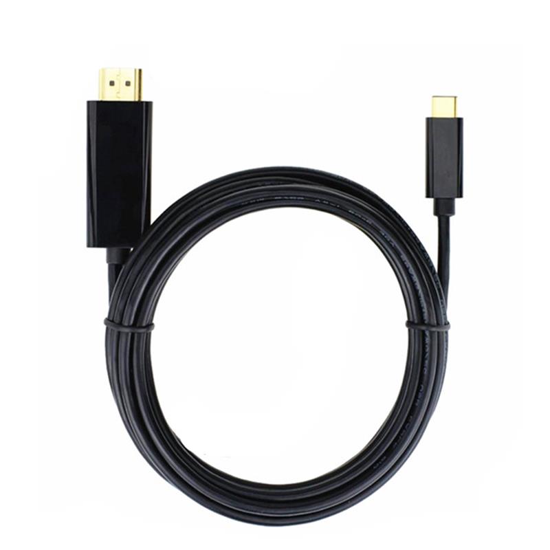 USB C till HDMI-kabel 6ft (4K @ 60Hz), USB-typ C till HDMI-kabel [Thunderbolt 3 kompatibel] för MacBook Pro 16 '' 2019/2018/2017, MacBook Air / iPad Pro 2019/2018, Surface Book 2, Samsung S10 , och mer