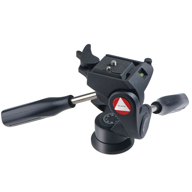 Kingjoy 3-vägs lutningshuvud, utomhus pan tilt tilt, pan tilt tilt camera head