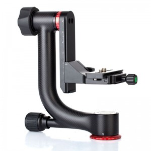 KINGJOY Heavy duty Carbon Fiber stativtillbehör Gimbal Head med Arca-Swiss Quick Release Plate upp till 50 kg \/ 20 kg