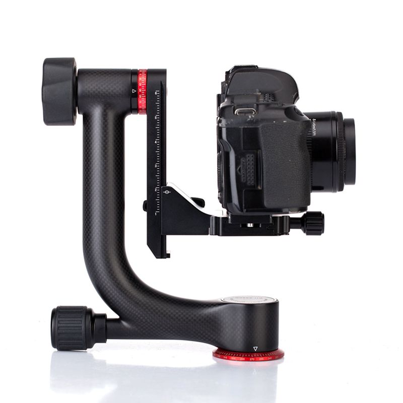 KINGJOY Heavy duty Carbon Fiber stativtillbehör Gimbal Head med Arca-Swiss Quick Release Plate upp till 50 kg / 20 kg