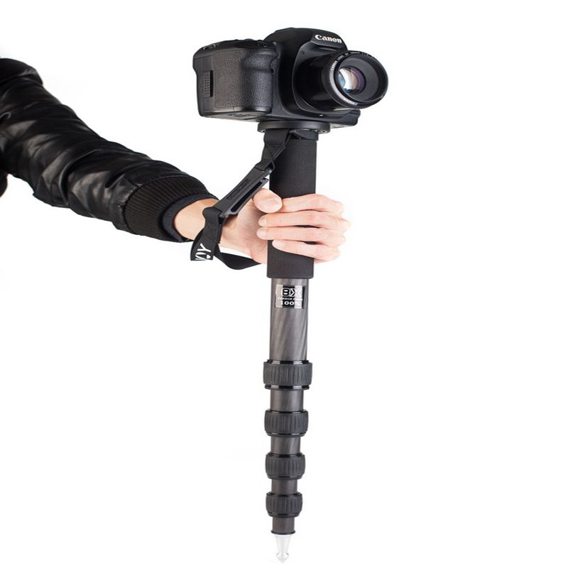 KINGJOY professionell monokod av aluminiumkamera även för selfie-stick och bärbar datorlampa