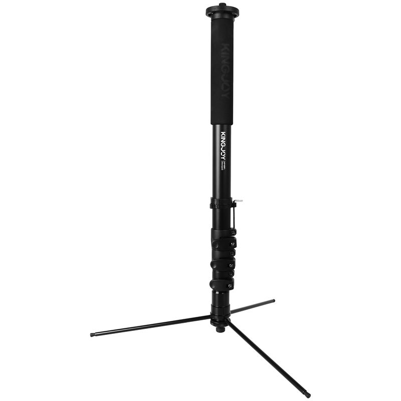 KINGJOY Stativhållare, teleskopstång, aluminiummonopod, 1,71 m höjd