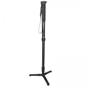 Kingjoy Photographe aluminiummonopod för fotografering med fotbensprofessionell
