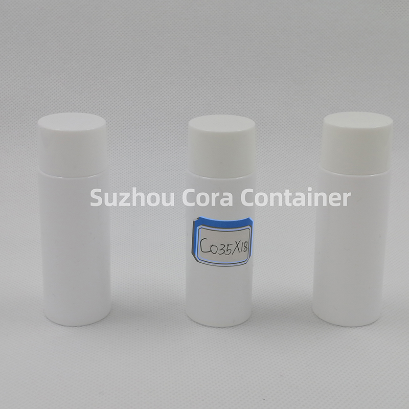 35ml Neck Size 18mm Pet Plast Cosmetisk Flaska med Screwing Cap