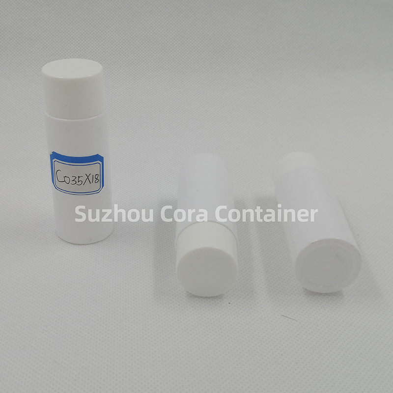 35ml Neck Size 18mm Pet Plast Cosmetisk Flaska med Screwing Cap