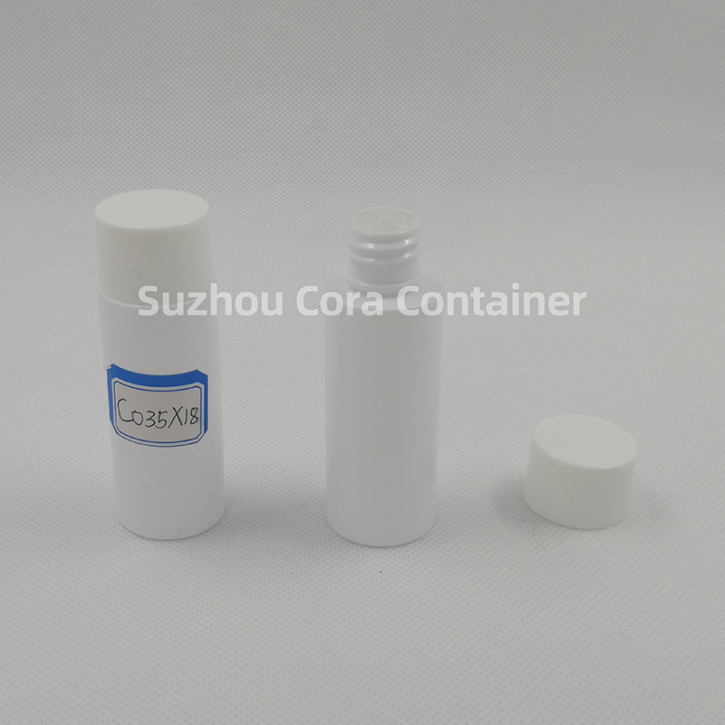 35ml Neck Size 18mm Pet Plast Cosmetisk Flaska med Screwing Cap