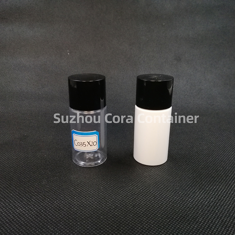 35ml Neck Size 20mm Pet Plastisk kosmetisk flaska med Screwing Cap