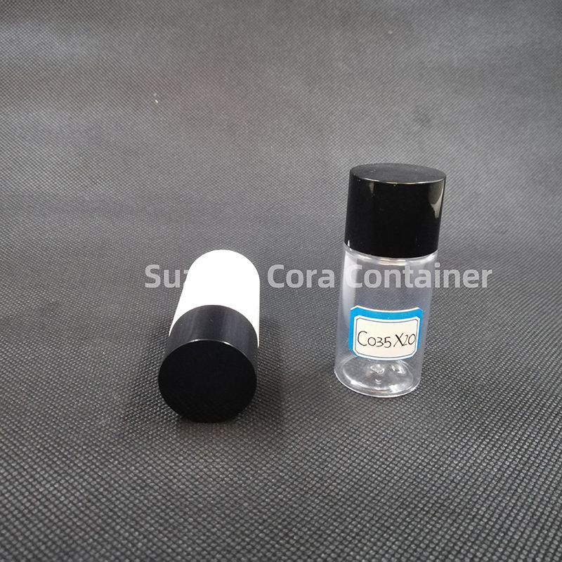 35ml Neck Size 20mm Pet Plastisk kosmetisk flaska med Screwing Cap