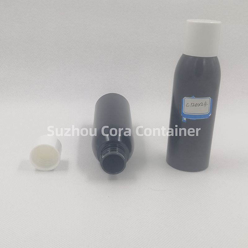 120ml Neck Size 24mm Pet Plastisk kosmetisk flaska med Screwing Cap