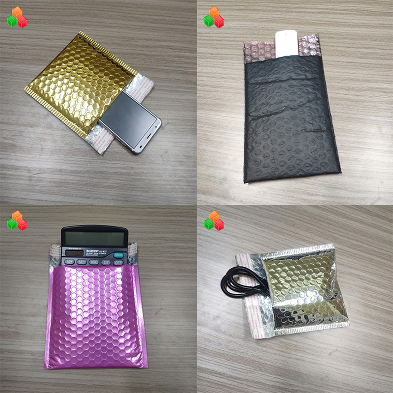 Anpassade, vadderade, plaste e- postpåsar tryckta, aluminiumluftbubbla, postsäck, skyddshölje, skyddshölje