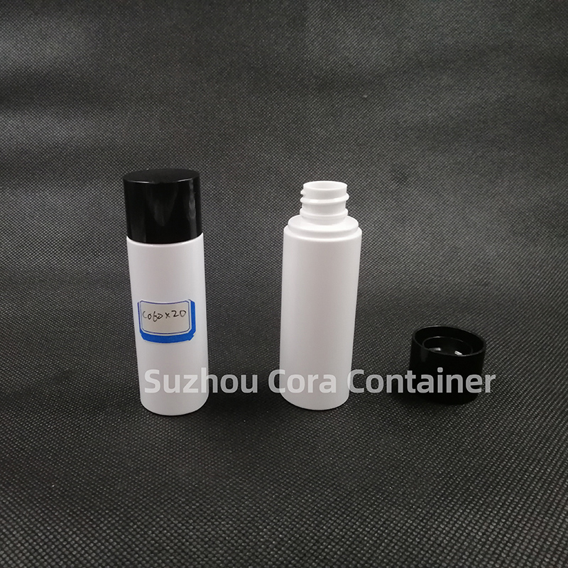 60ml Neck Size 20mm Pet Plastic Cosmetic Flaska med Screwing Cap
