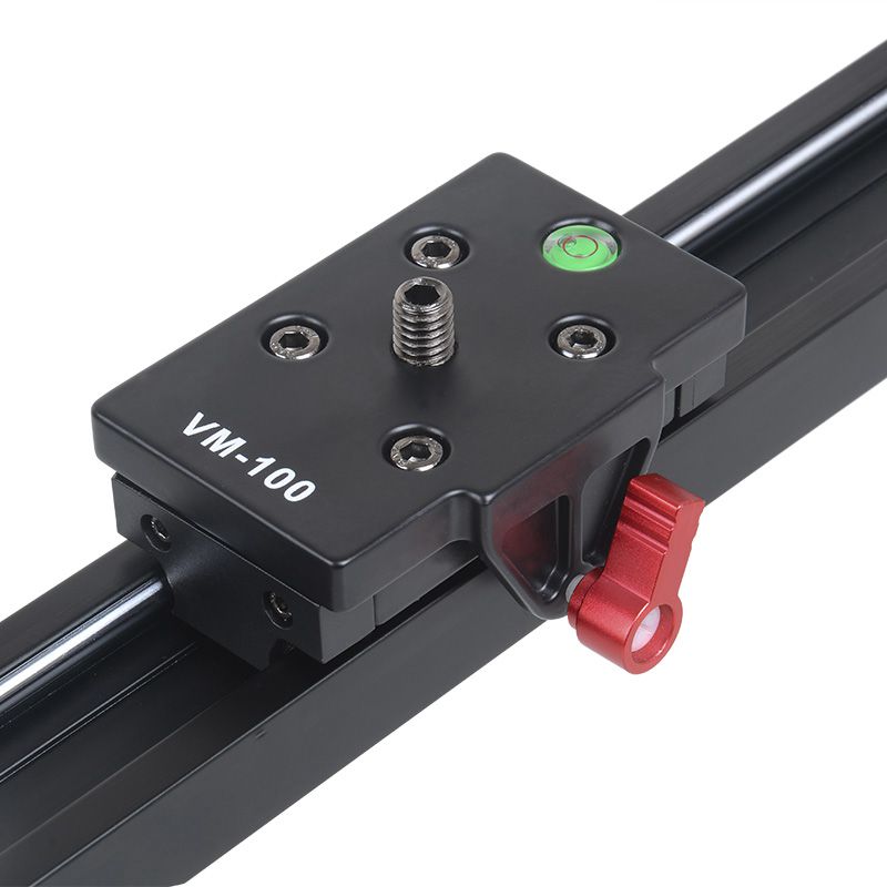 KINGJOY VM-1000 mm Length Aluminium Weasure Camera Rail Slider med Smooth Movement for Photo and Video
