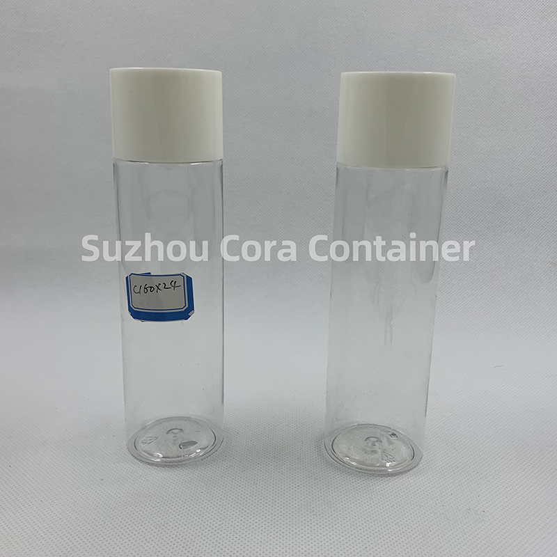 160ml Neck Size 24mm Pet Plastisk kosmetisk flaska med Screwing Cap