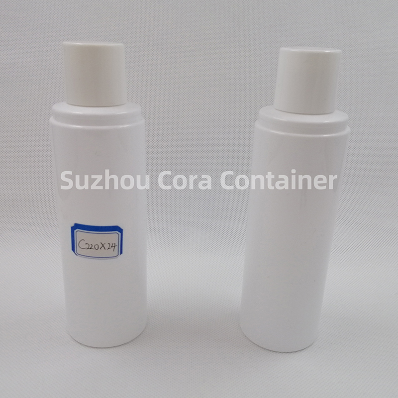 220ml Neck Size 24mm Pet Plastisk kosmetisk flaska med Screwing Cap