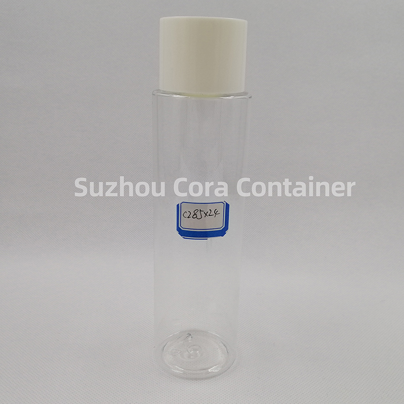 285ml Neck Size 24mm Pet Plast Cosmetisk Flaska med Screwing Cap