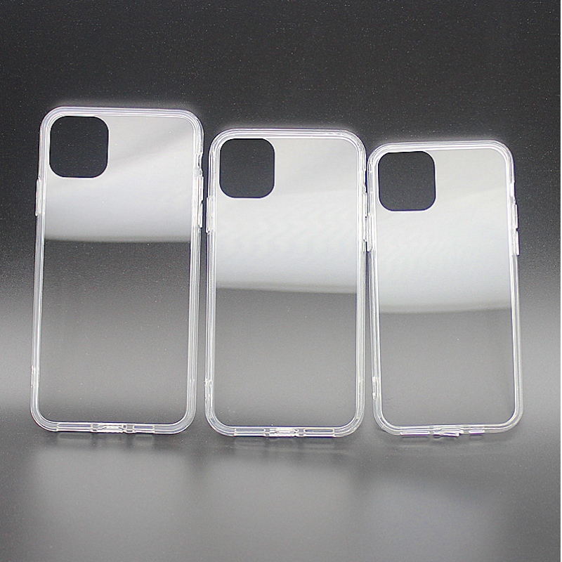 Mycket transparent TPU + PC-smarttelefonfodral för iPhone 11-serien på 5,8 tum / 6,1 tum / 6,5 tum