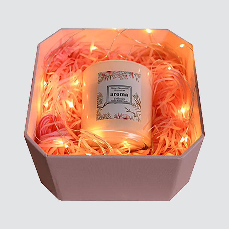 Pink Sweet Bowknot Gift Box Formad Flap Candle Cup Choklad utsökt presentask