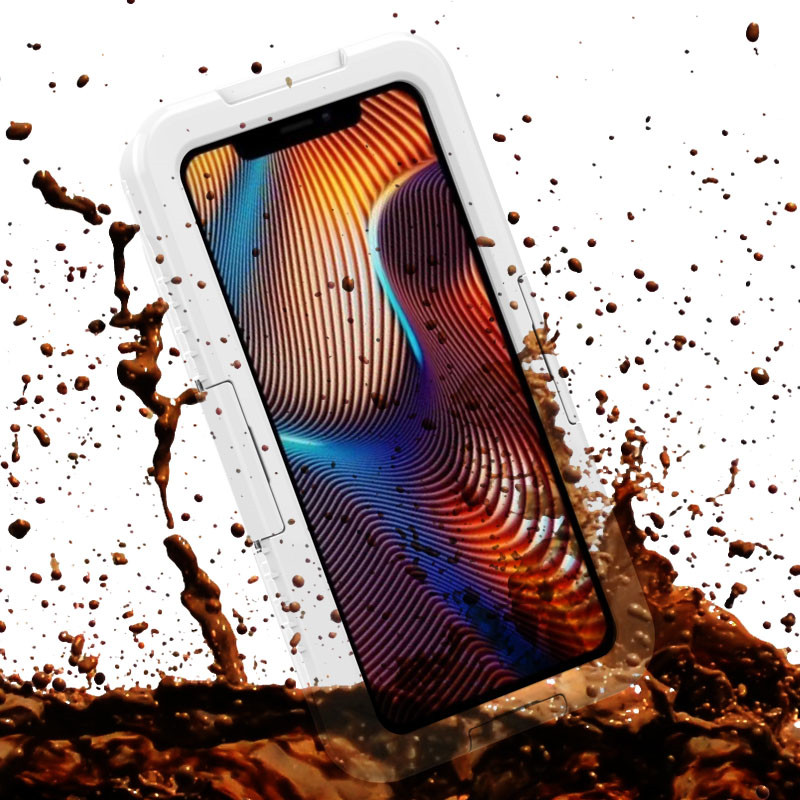 Bästa vattentäta, dammbeständiga snösäkra iPhone XR-fall (vitt)
