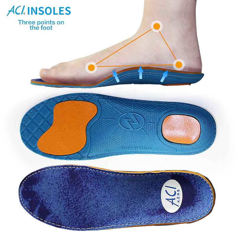 Hög elastisk chock Absorption Basketball Shoe Insoles (ACF)