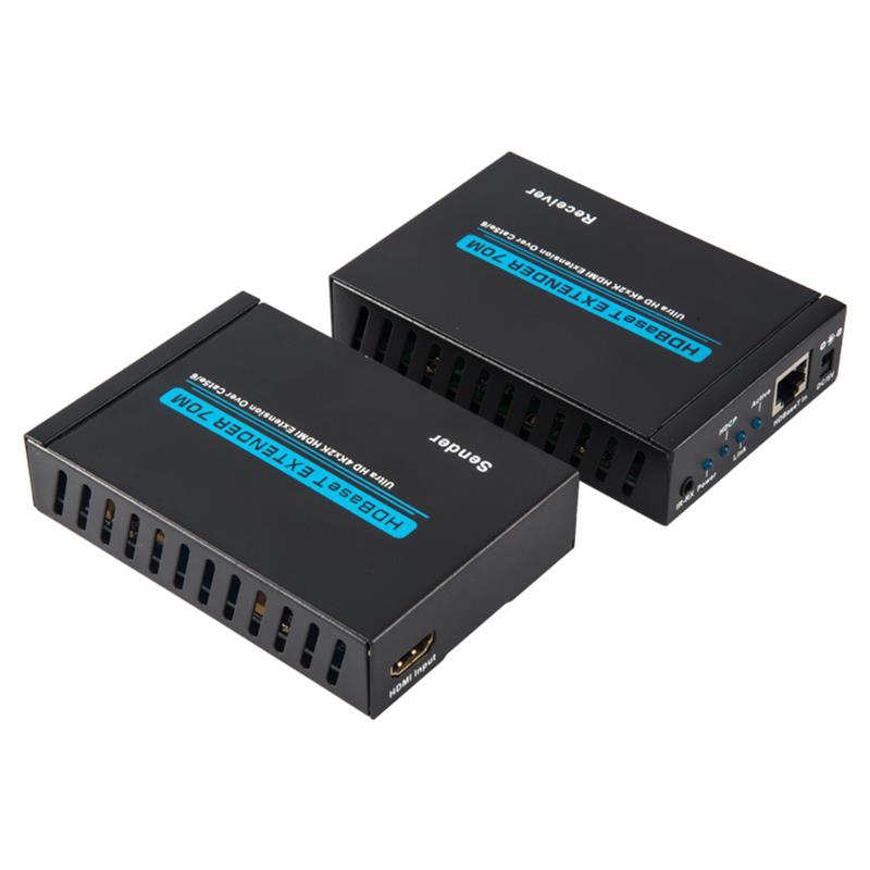 V1.4 4K HDBaset HDMI Extendeder 70m över Single cat5e/6 kabel 35m@4Kx2K/30Hz,70m@1080P/60Hz