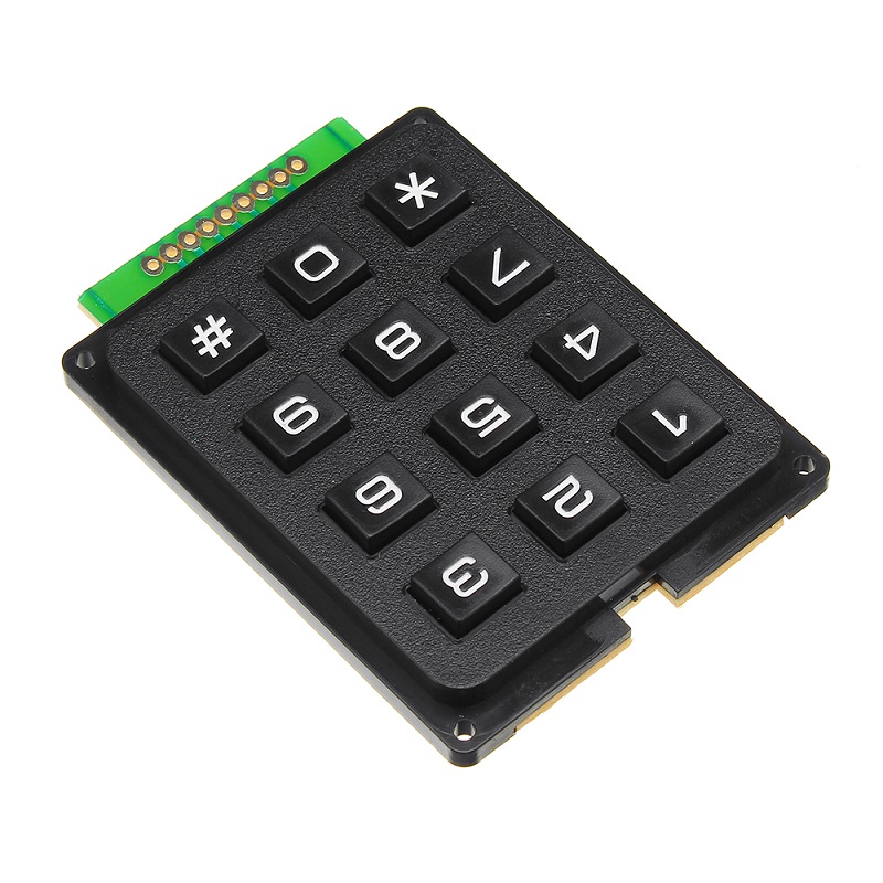 Anpassad smart elektronik 3x4 Matrix Array Membrane Switch-tangentbord 12 tangent 4 * 3 4X3 tangentbord 3 * 4