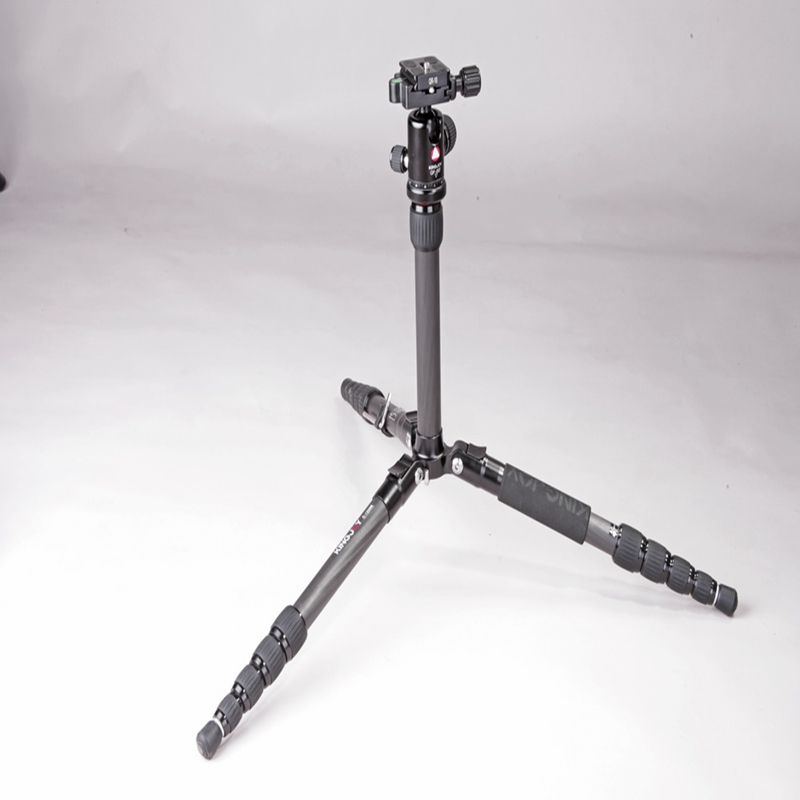 Kingjoy Portable Carbon Fiber Professional travel Photo Tripod with 1/4 