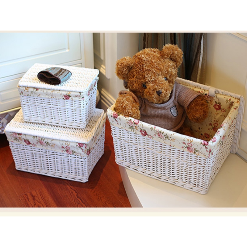 Handgjord stationär lagringskorg