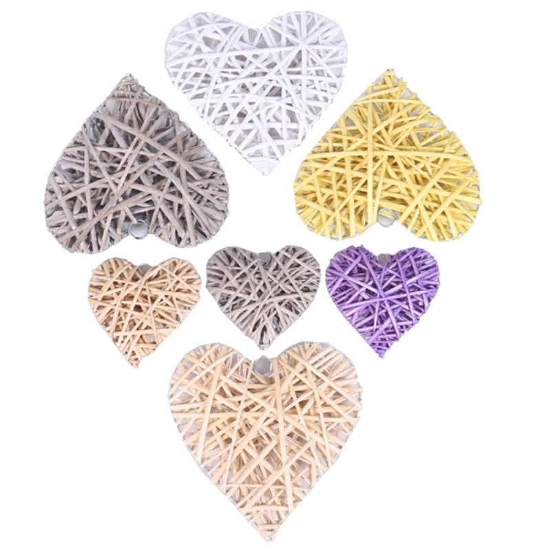 Hjärtformade Willow Woven Artwork
