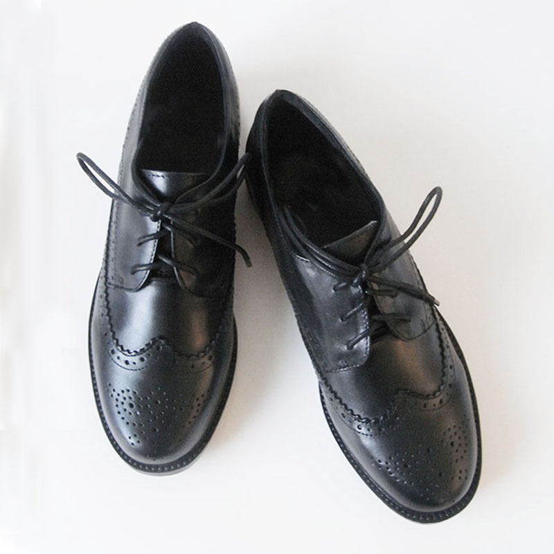 Kvinnors Brogue läderskor