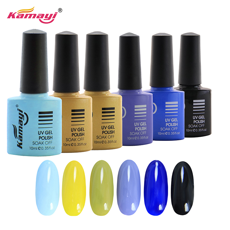 Kamayi solljus ett steg gel nagellack uv ledde suga snabbt torr 8ml polska uv gel naglar leverera anpassade etiketter