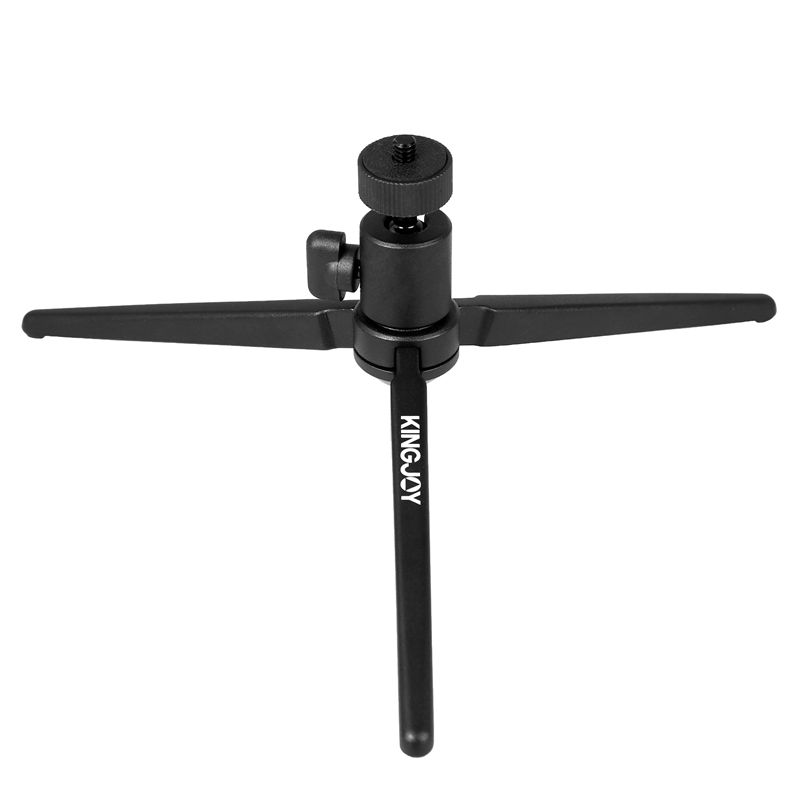 KINGJOY Mini Mini Aluminum Tablett Kamera Foto Tripod M5 med 360 grader Roterande bollhuvud