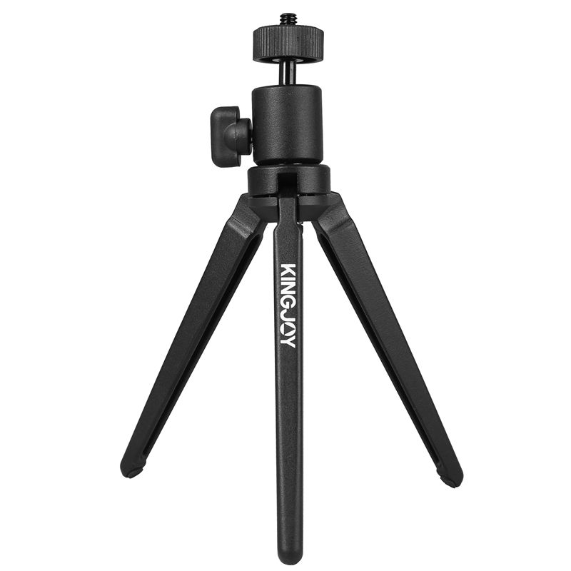 KINGJOY Mini Mini Aluminum Tablett Kamera Foto Tripod M5 med 360 grader Roterande bollhuvud