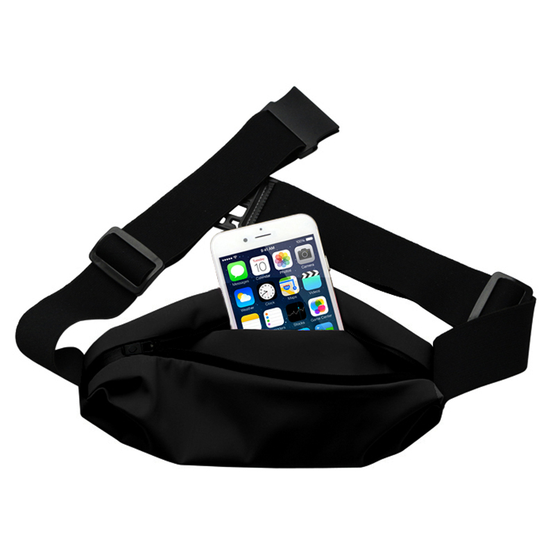 Unisex genomskinlig PVC Vattenfri telefon Pocket Egen Waist Bag