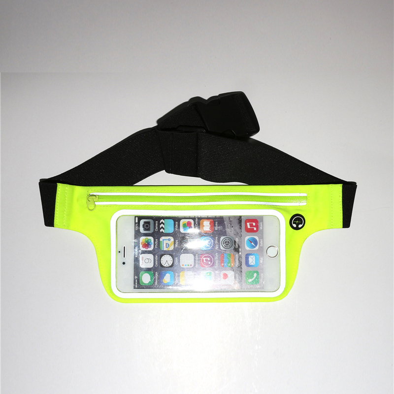 Sport Waist Pouch Bag med genomskinligt fönster