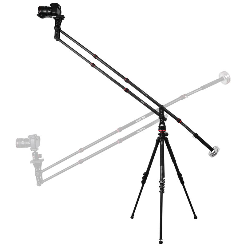 KINGJOY VM-301C Ny professionell MiniJib-kran för kamera DSLR