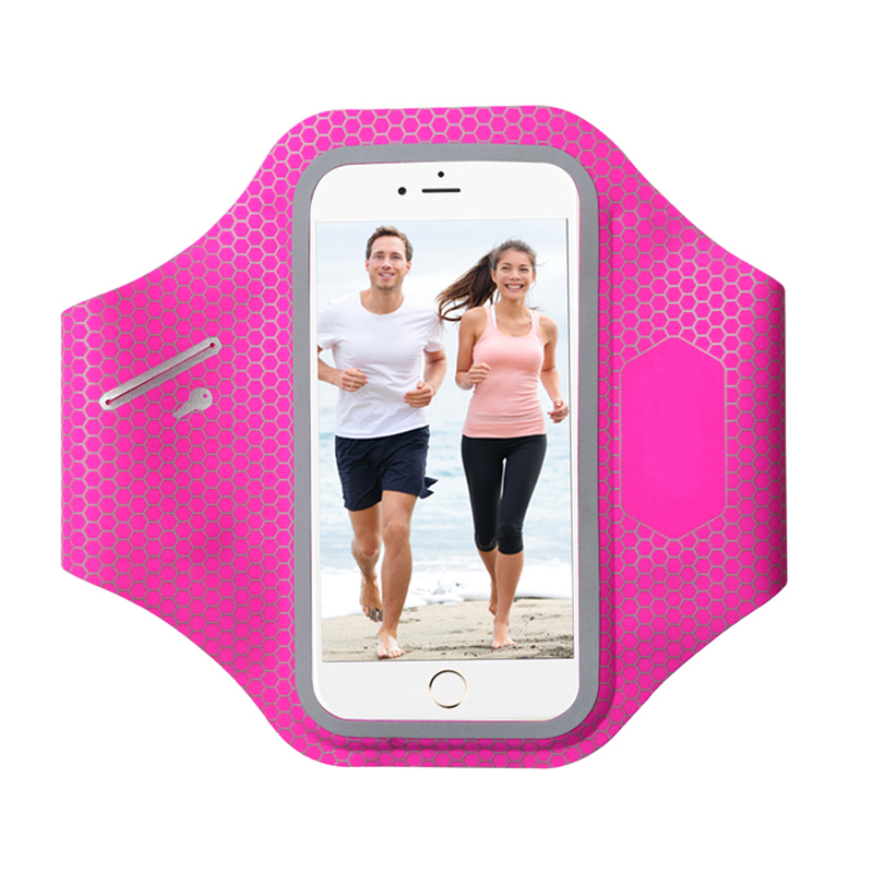 Egen elastisk reflexiv lämplighet Smartphone Case Sport Armband