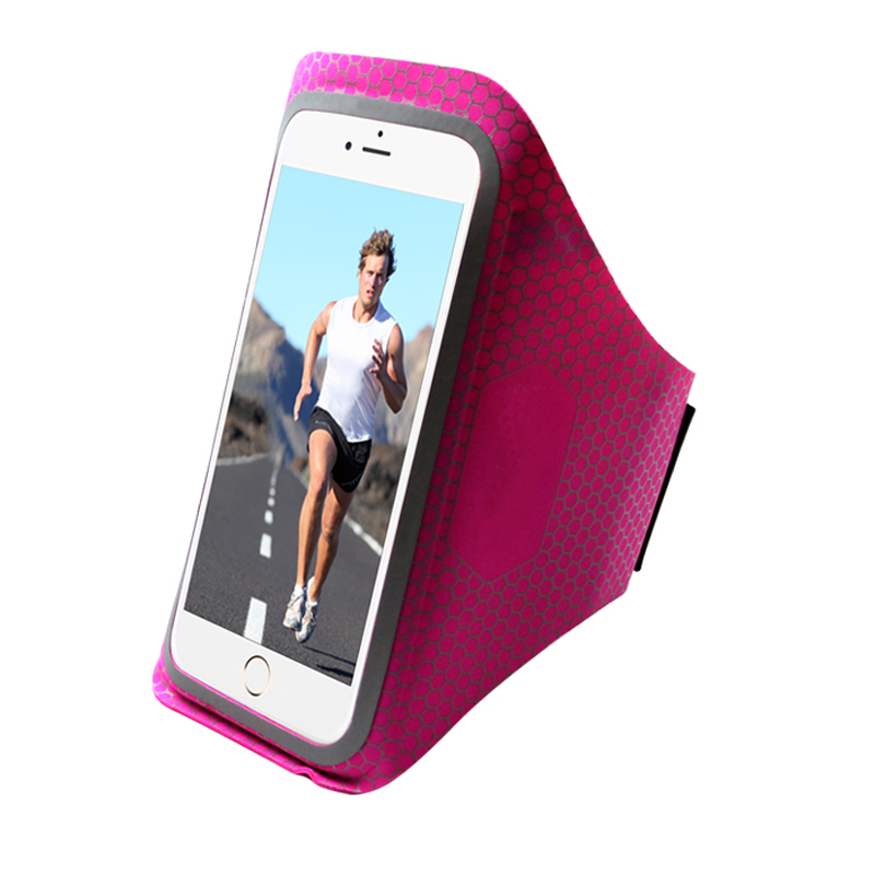 Egen elastisk reflexiv lämplighet Smartphone Case Sport Armband