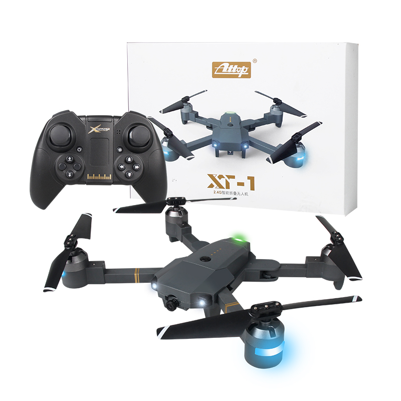 2019 Hot XT-1 Drone med kamera WIFI Mini Pocket Dron Vikbar RC Quadcopter