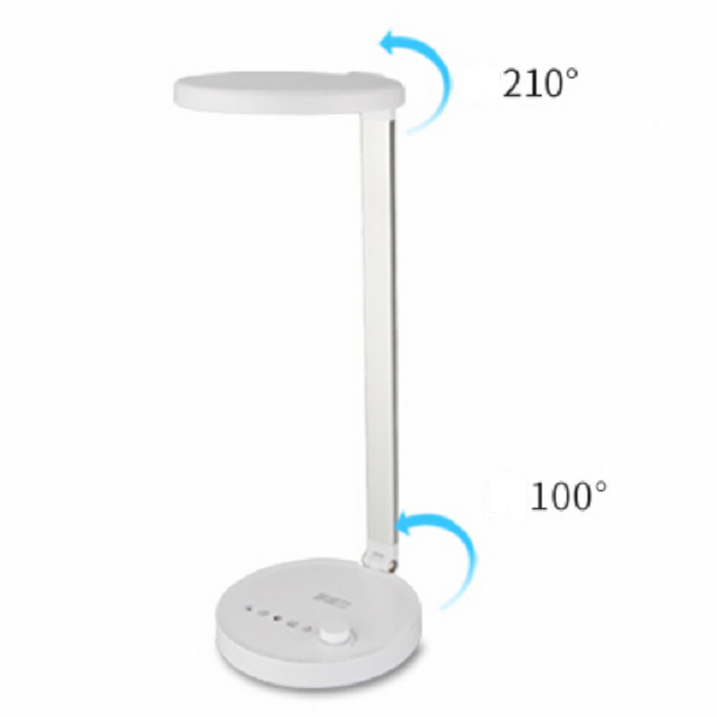 689S 4 belysningslägen led skrivbordslampa med USB-gränssnitt