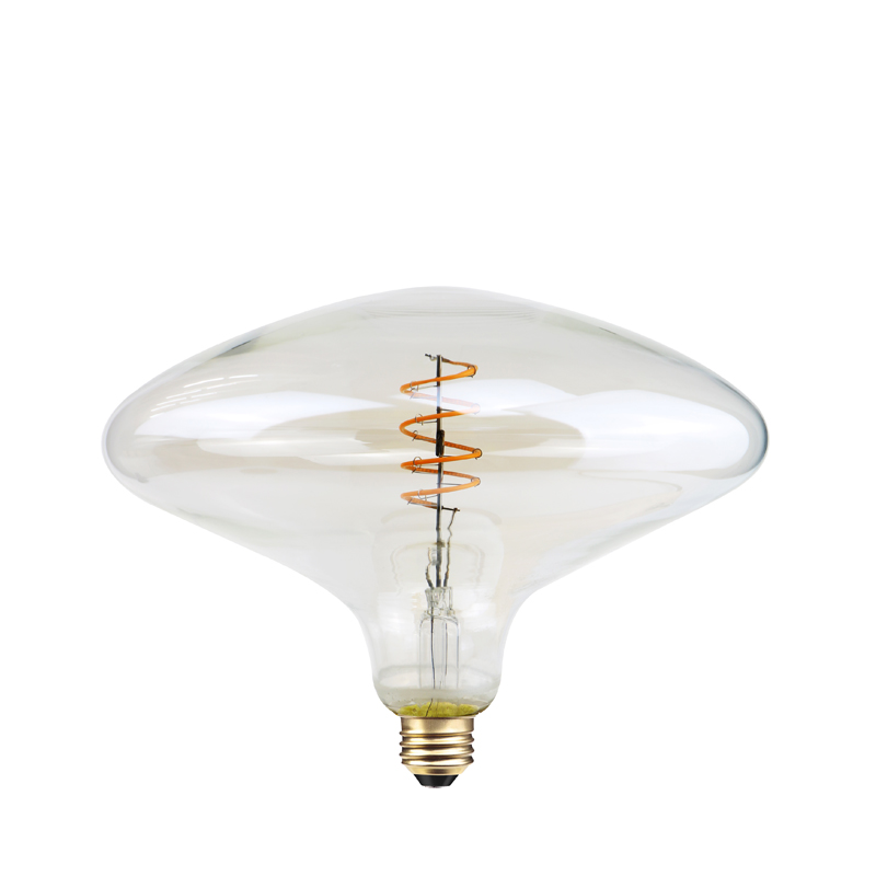 Försäljning UFO Clear svampform 2200k 4w stor spiralglödlampa