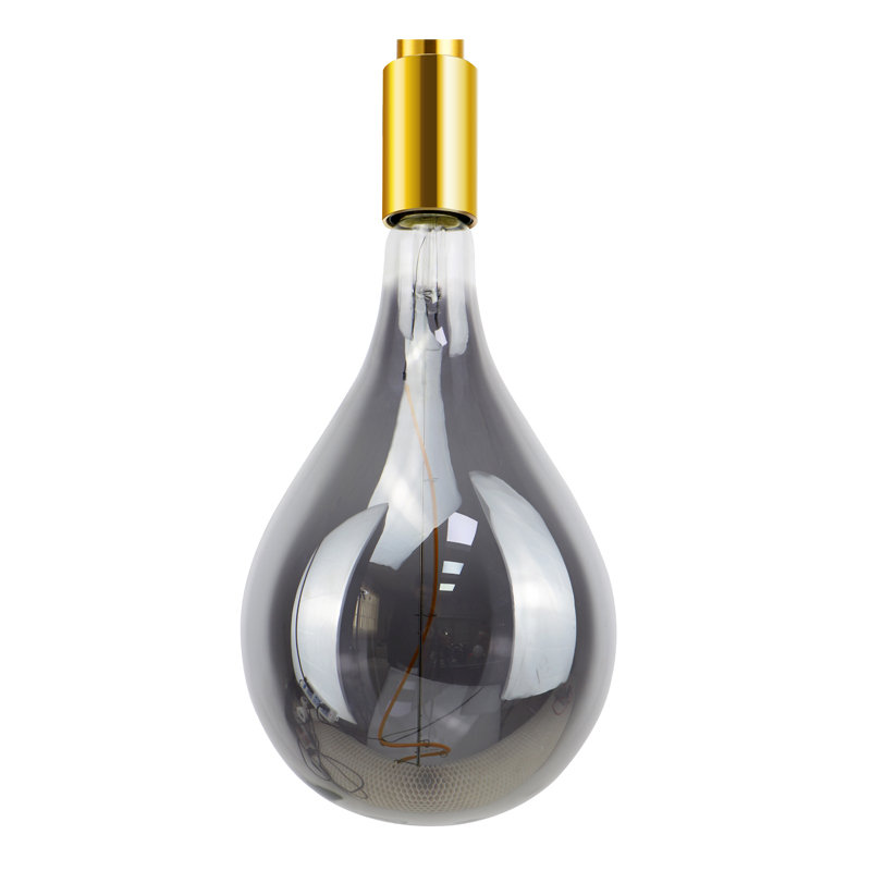 A60 Amber färgbestrykglas 3.5w spiralglödlampans ljus