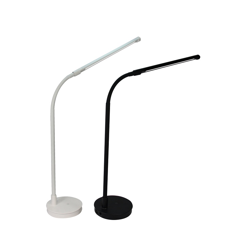 518 USB-operative Magnet Dimmable LED-arbetsrelation Reading Light Workshop Lampa Justerbar Goosenack Daylight 500K