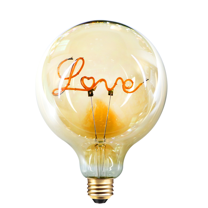 G125 Love gradient rosa 4w 200lumen DIY mjuk glödlampa