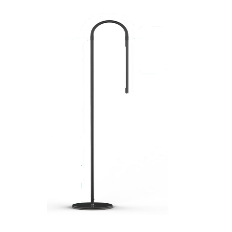5118 7w modern, minimalistisk, legerad golvbelysning i vertikal remsa, svart, aluminiumstående golvlampa