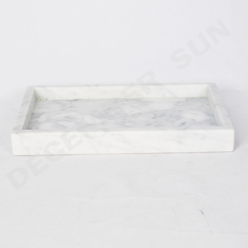 Handgjord uppsättning för vit marmor