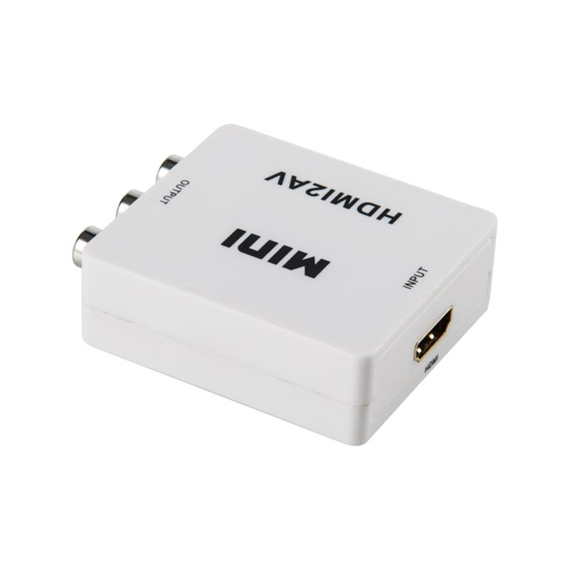 Mini storlek HDMI till AV / RCA-omvandlare 1080P