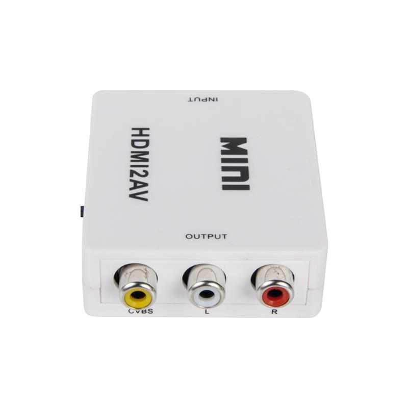 Mini storlek HDMI till AV / RCA-omvandlare 1080P