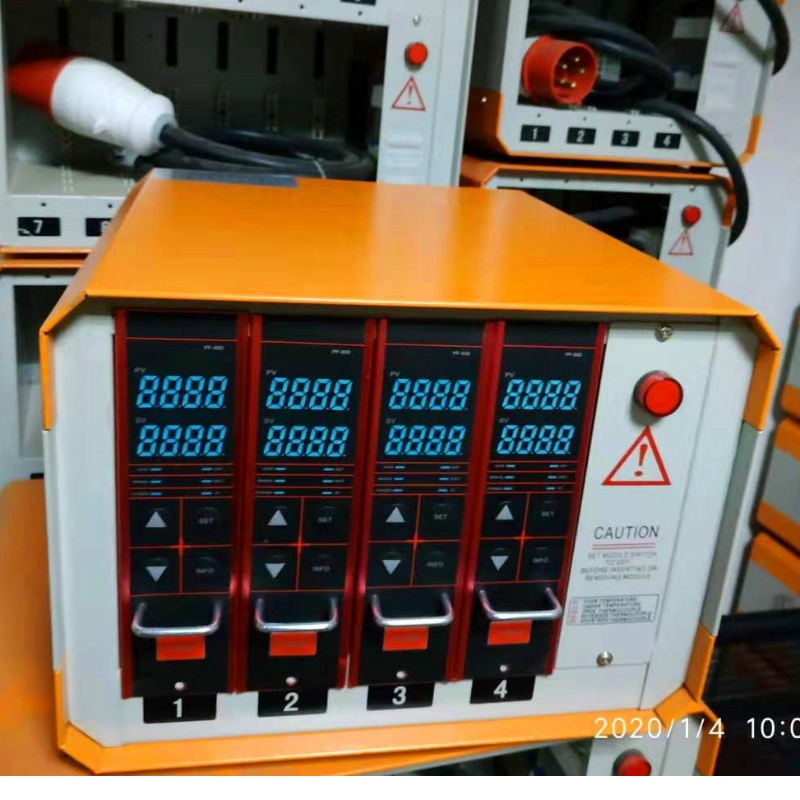 4 satser av kontrollboxar för orange temperatur
