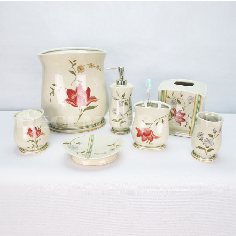 Vackert designhotell keramiskt badrum badtillbehör